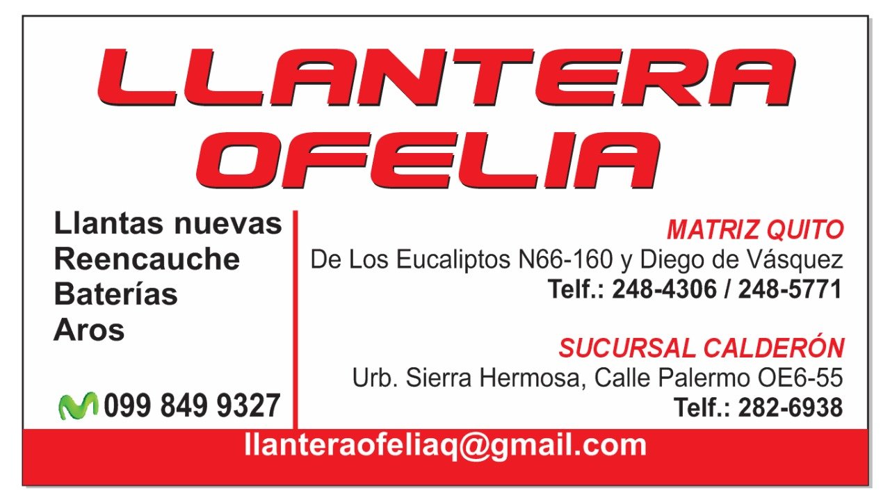 LLANTERA OFELIA